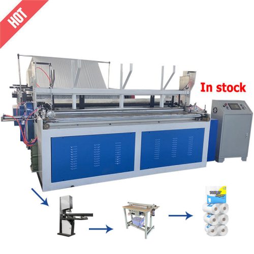 Tissue Toilet Paper Making Machine Without Core Toilet Paper Rewinding Machine