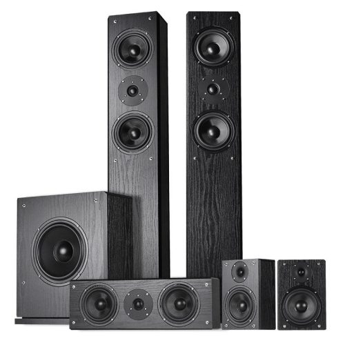 New 5.CH Wooden Home Theater Speaker Subwoofer Amplifier For Home