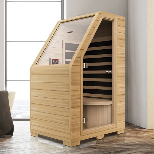 Home Mini Sauna Infrared One-Man-Sized Factory Supply Hemlock Mini Infrared Sauna Dry Health Sauna