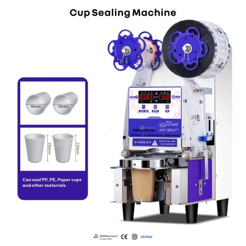 Automatic Cup Sealing Machine Plastic Foam Sealing Milk Tea One-Time High Efficiency