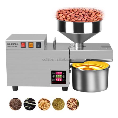 Cooking Oil Making Machine 10kg Per Hour Cold and Hot Press Oil Extraction Machine Oil Press Machine for Groundnuts