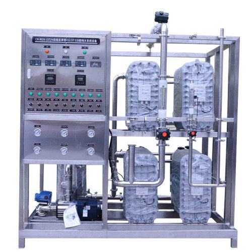 12500L Pretreatment Tank New Reverse Osmosis System With PLC For EDI Treatment Of Hotel Plant Water