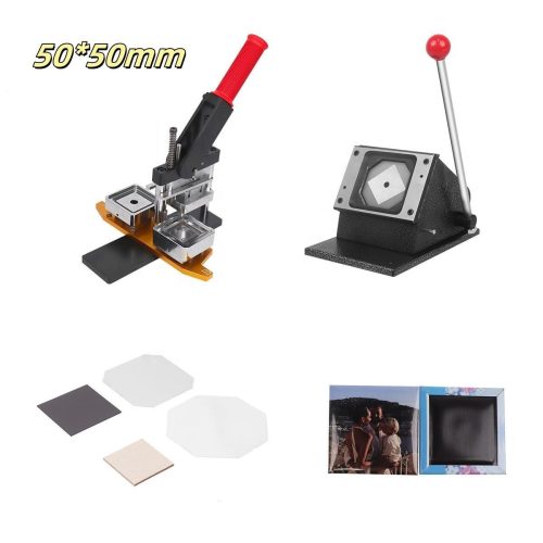 Automatic Square Refrigerator Magnetic Photo Button Refrigerator Rectangle Fridge Magnet Making Machine