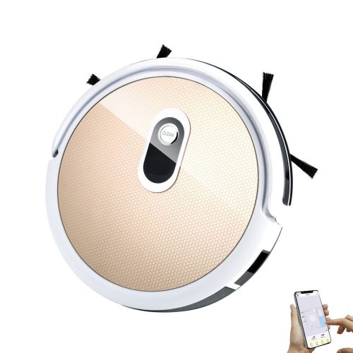 WiFi Robot Vacuum Cleaner Sweeping Mopping with Aspirador Wet Dry Cleaning Functions Battery Powered Household Hotel Use-EU Plug