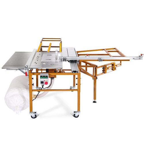 Portable Folding Woodworking Table Saw Mobile Table Saw Sawmill Portable Horizontal Table Saw for Woodworking