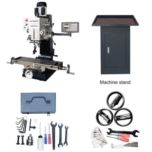 ZAY7045FG/1 High Quality Mini Benchtop Type Manual Mill Drill Vertical Drilling and Milling Machine for Metal Processing