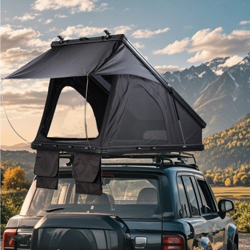 Upgrade Automatic Rooftop Tent with 4 Sides Pop-Up Window Waterproof Hard Shell for Camping and Car Roof New Overland Roof Top