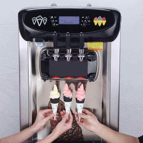 Commercial Vertical Automatic Sundae Ice Cream Machine Soft Ice Cream Machine - Image 3