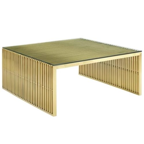 Modern Living Room Furniture Luxury Gold Stainless Steel Tempered Glass Coffee Table for Home Hotel - Image 2