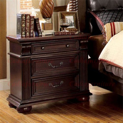 Luxury Antique Bedroom Set Antique Wooden Queen/King Bedroom Genuine Leather Cover - Image 3