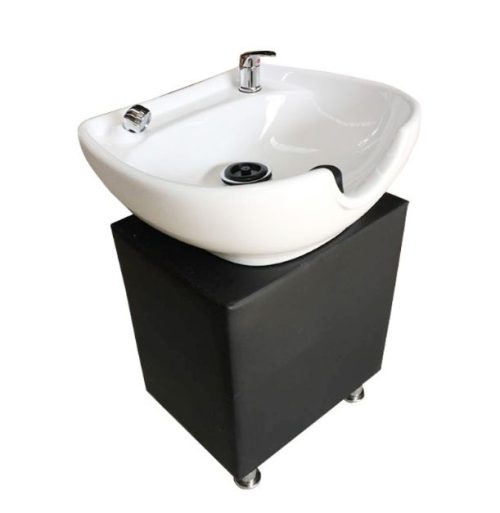 Vertical Ceramic Basin Salon Hair Washing Bed Accessories Head Spa Equipment Portable Shampoo Basin - Image 2