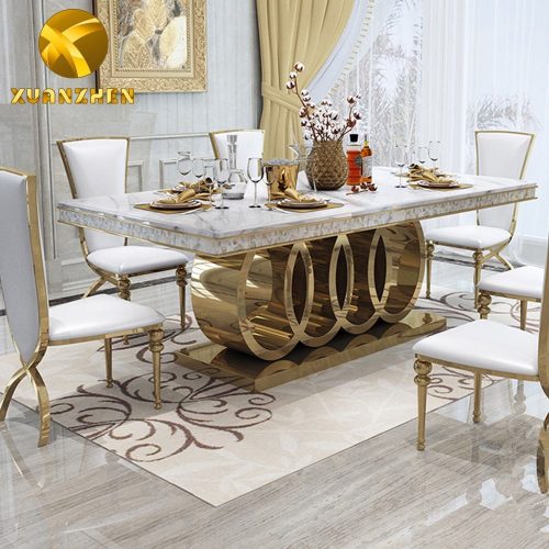 Home Furniture Luxury Modern Dining Room Sets Dining Table and Chairs Dining Table Sets Comedores Mesa De Comedor - Image 3