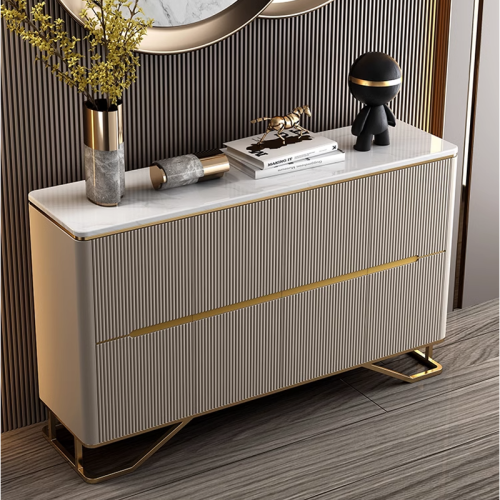 Contemporary Sideboard Buffet with Classic Credenza Design Nordic Style Storage Cabinet - Image 3