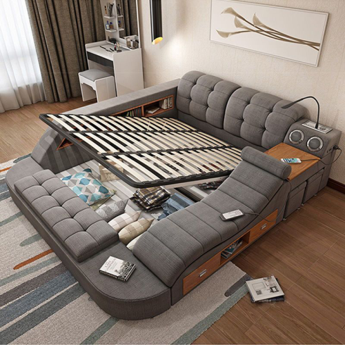 Multifunctional Combination Bed Customized Massage Soft Leather Bed - Image 4