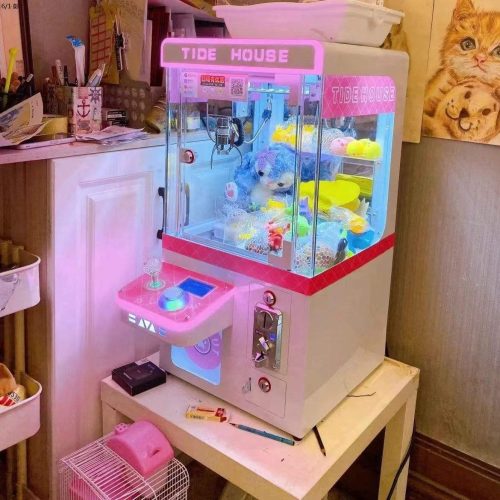 Mini Claw Crane Machine Street Amusement Coin Operated Games Mini Plush Toy Vending Machine With Bill Acceptor - Image 4