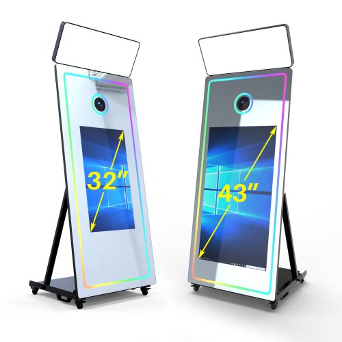 Wholesale Mirror Photo Booth Machine Selfie 65 Inch Touch Screen Magic Mirror Photobooth With Camera - Image 3