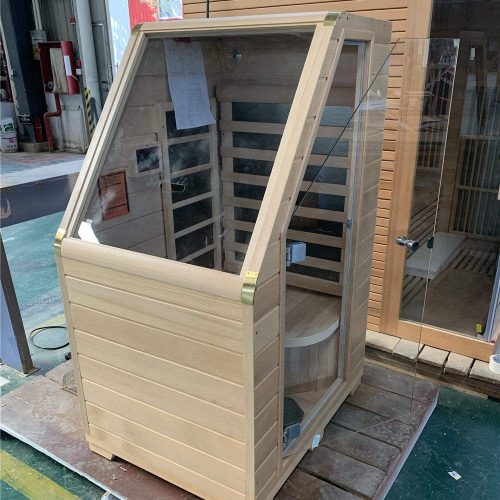 Home Mini Sauna Infrared One-Man-Sized Factory Supply Hemlock Mini Infrared Sauna Dry Health Sauna - Image 4