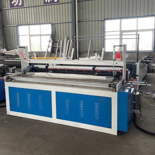 Toilet Tissue Paper Rolls Machine Small Business Toilet Rewind Cutting And Packaging Machine - Image 3