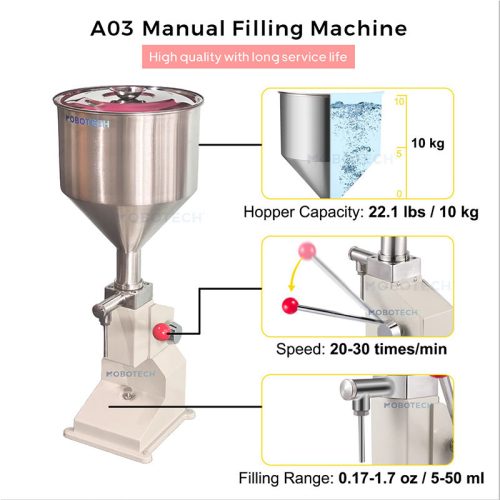 Manual 10-100ML Cosmetic Perfume Bottle Filling Machine Food Oil Liquid Filling Machine - Image 3