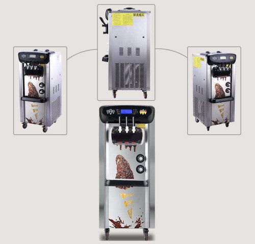 Commercial Vertical Automatic Sundae Ice Cream Machine Soft Ice Cream Machine - Image 4