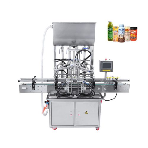 GTSP4G Fully Automatic Paste Cream Filling Machine Four Nozzles Honey Bottle Oil Tea Beverage Applications PLC Liquid Filling - Image 3