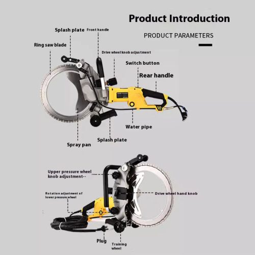 Handheld Concrete Cutting Machine Unique Ring Saw Wall Cutter Portable Concrete Cutter - Image 3