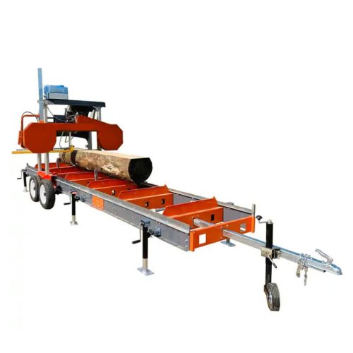 Portable Home Use Wood Cutting Machine Price Chainsaw 7/15Hp Sawmill Horizontal Band Saw Machine - Image 3