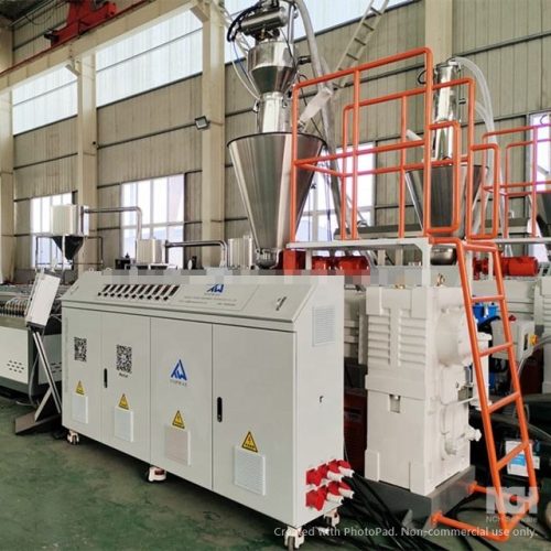 Wood Plastic Production Line WPC PVC Board Making Machine for Solid Door Frame Door Frame Panel - Image 3