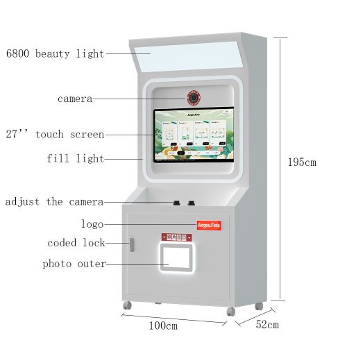 New Events Party Photo Machine Custom Made Full Screen Lifting Photo Booth With Sublimation Printer and DSLR Camera - Image 3