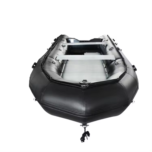 High Quality Aluminum floor PVC Folding Pontoon Rubber boat Inflatable Boat - Image 3