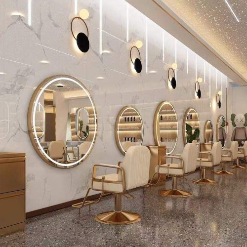 Sober Salon Round Makeup Mirror Led Wall Mirror Vanity Mirror With Lights - Image 3