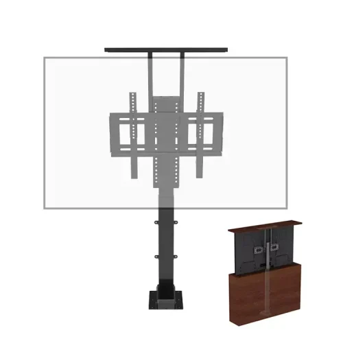 Motorized Hidden TV Cabinet Lift Electrically Height-Adjustable TV Bracket for Installation with Remote Control TV Stand, Lifting Height Range 710-1610mm Suitable For TV 32-57 Inches - Image 4