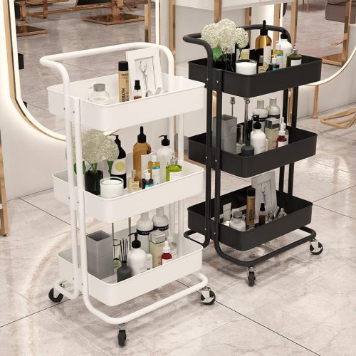 New Modern Beauty Hair Salon Stainless Steel Beauty Stool Cart Trolley for Sale - Image 4