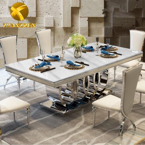 Home Furniture Luxury Modern Dining Room Sets Dining Table and Chairs Dining Table Sets Comedores Mesa De Comedor - Image 4