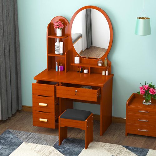 White Bedroom Dresser Set Storage Wooden Modern Vanity Dresser With Mirror Dresser Drawer - Image 4