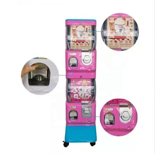 High Quality Electronic Coin Operated Double-layer Kids Gumball Capsule Toy Vending Machine - Image 4