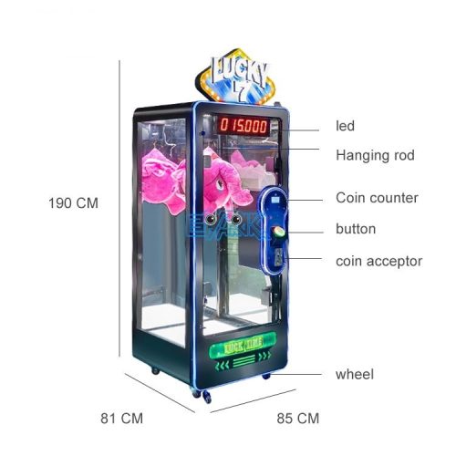 Popular Arcade Coin Operated Game Prize Game Medium Claw Machine Crane Claw Machine - Image 4