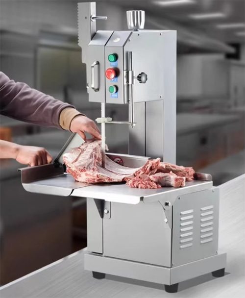 Bone Saw Machine Multi-Functional Frozen Fresh Butcher With Commercial Cutting Knife Automatic Frozen Goat Meat Cutting Machine