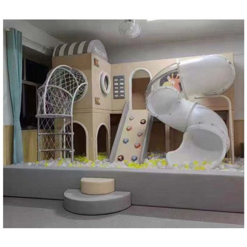 Indoor Playground Equipment for Kids Children Baby Airplane Slide Wooden Soft Play Area Park Small Set - Image 4