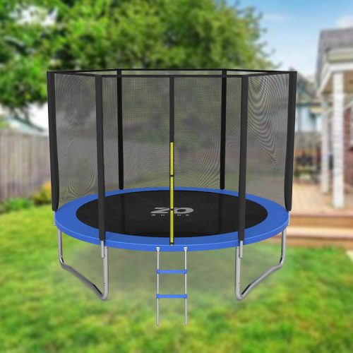 Wholesale 10FT Family Fitness Equipment Adult Kids Large Bungee Jumping Trampoline Outdoor With Safety Enclosed Net - Image 4