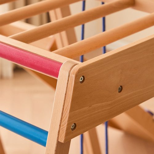 Wooden Montessori Climbing Set With Swing Slide Set, Montessori Wooden Climbing Gym - Image 4