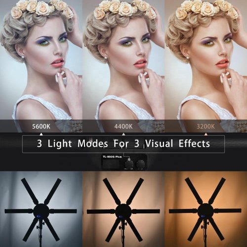 Ring Shooting Light 26Inch Six-Arm Led Cinema Lighting Equipment 60W LCD Display Studio Light Photography - Image 4