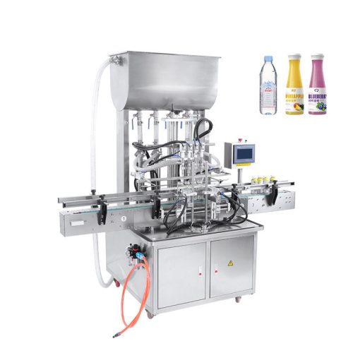 GTSP4G Fully Automatic Paste Cream Filling Machine Four Nozzles Honey Bottle Oil Tea Beverage Applications PLC Liquid Filling - Image 4