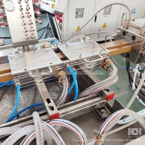 Wood Plastic Production Line WPC PVC Board Making Machine for Solid Door Frame Door Frame Panel - Image 4