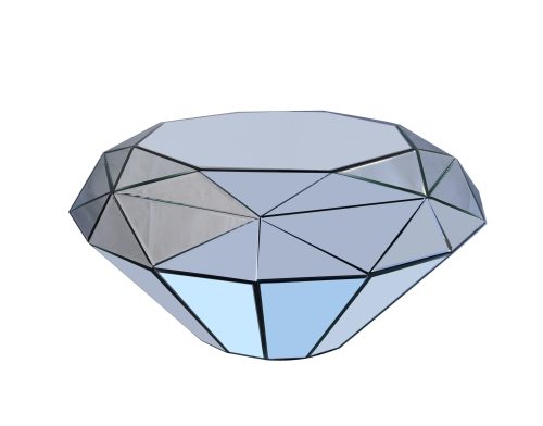 Modern Living Room Furniture Mirrored Diamond Shape Coffee Table for Home Cafe Shop - Image 4