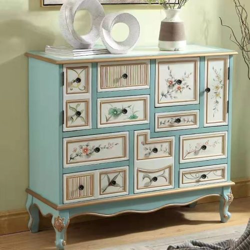 Multi-color Combination Drawer Cabinet Living Room Storage Cabinet Utility Closet Cabinet Smart Living Room Storage - Image 4