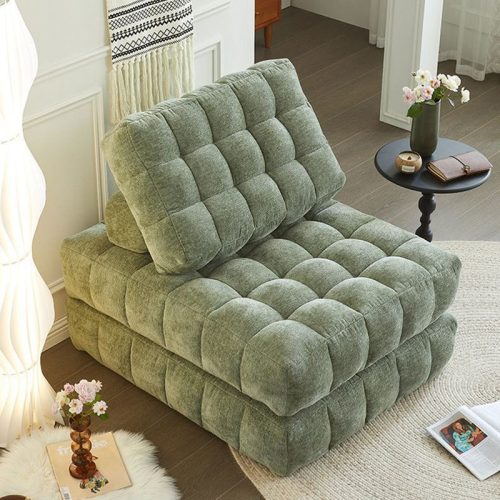 Style Living Room Sofa, Extendable Bed with Back Seat, Movable DIY Combine , Oversize Chair Furniture - Image 4