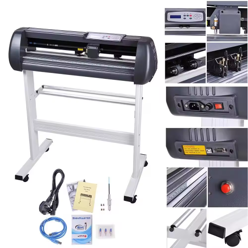 Comb 5 in 1 Hot Press 12 "x15" Vinyl Cutter Plotter 28 "Desktop USB Port AD Cutter Plotter With Signmaster - Image 4