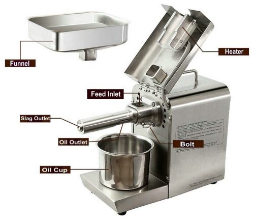 Small 316 stainless steel cold press oil machine - Image 5