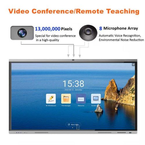 Custom All-In-One 65-110 Inch Electronic Whiteboard Interactive Intelligent Digital Board New Office Meeting - Image 4